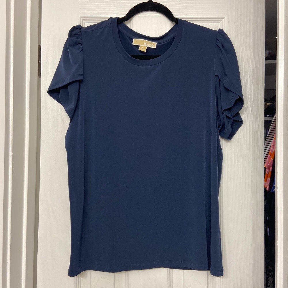 New without tags petal sleeve top